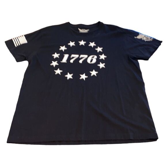 We The People 1776 Betsy Ross Flag Short Sleeve Shirt Size XL - Picture 2 of 8